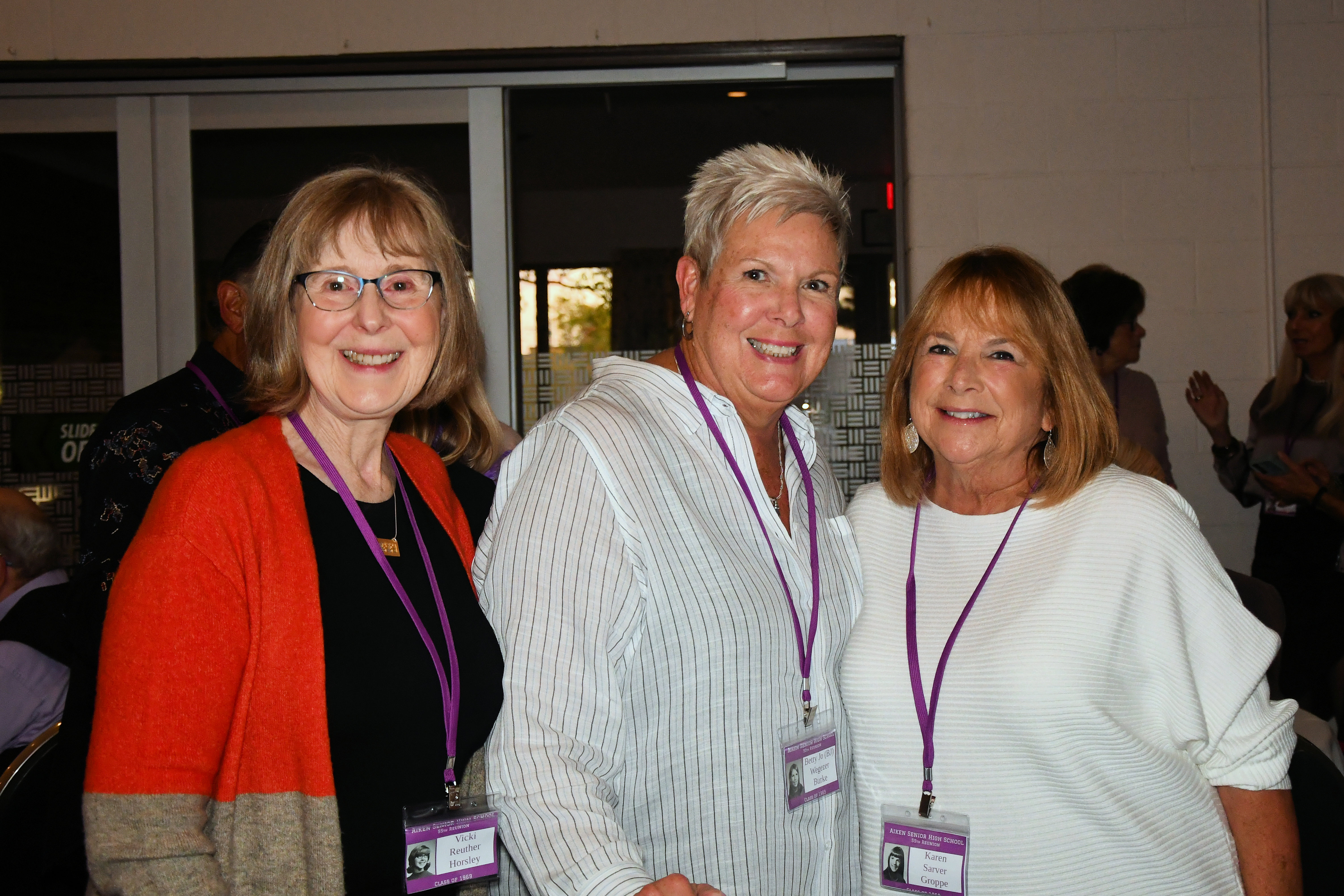 Vicki Ruether Horsley, Betty Jo Wegezer Burke, Karen Sarver Groppe